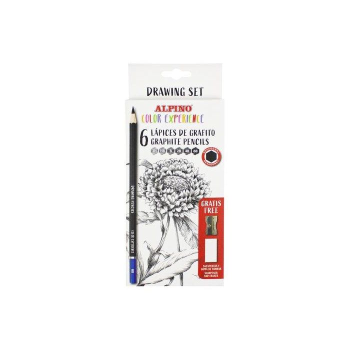 Lapiz De Grafito Alpino Color Experience Drawing Set Caja De 6