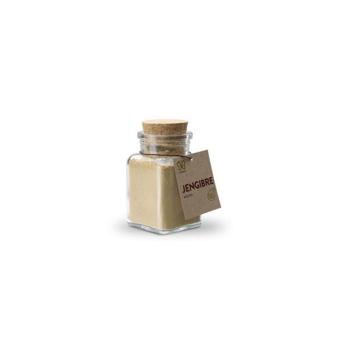 NATURCID Jengibre Molido Ecológico 60g - Raíz 100% Sin Alérgenos ni OMG, Ideal para Smoothies y Guisos