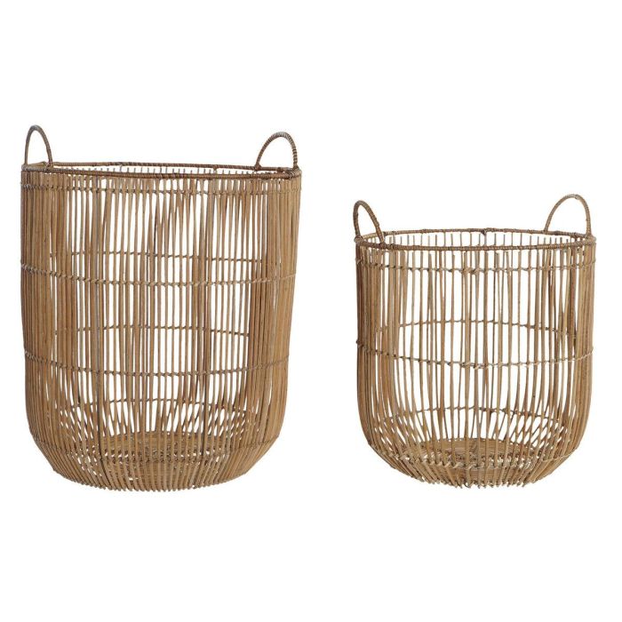 Cesta Balines DKD Home Decor Natural 40 x 53 x 40 cm Set de 2