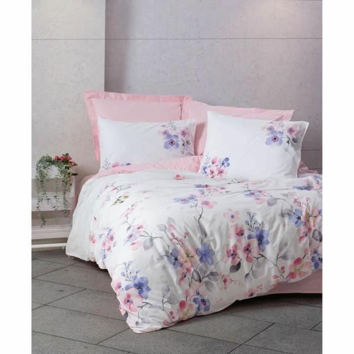Juego de Cama 1 Funda Nórdica 220x240 cm + 2 Fundas de Almohada 60x60 cm 100% Algodón Rosa ASI8683342981606 0 Juego de Cama 1 Funda Nórdica 220x240 cm + 2 Fundas de Almohada 60x60 cm 100% Algodón Rosa ASI8683342981606 0