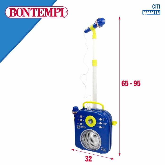 Altavoz con Micrófono Karaoke Bontempi 2 Unidades 3 Altavoz con Micrófono Karaoke Bontempi 2 Unidades 3