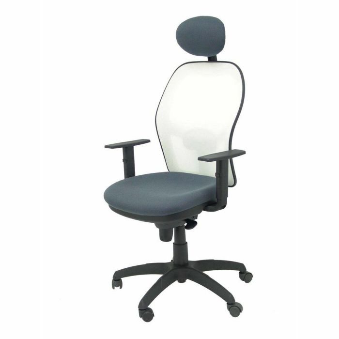 Silla de Oficina con Cabecero Jorquera P&C ALI600C Gris Gris oscuro 5 Silla de Oficina con Cabecero Jorquera P&C ALI600C Gris Gris oscuro 5
