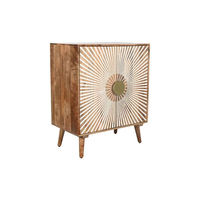 Aparador Home ESPRIT Blanco Dorado Natural Madera 80 x 45 x 97 cm Aparador Home ESPRIT Blanco Dorado Natural Madera 80 x 45 x 97 cm