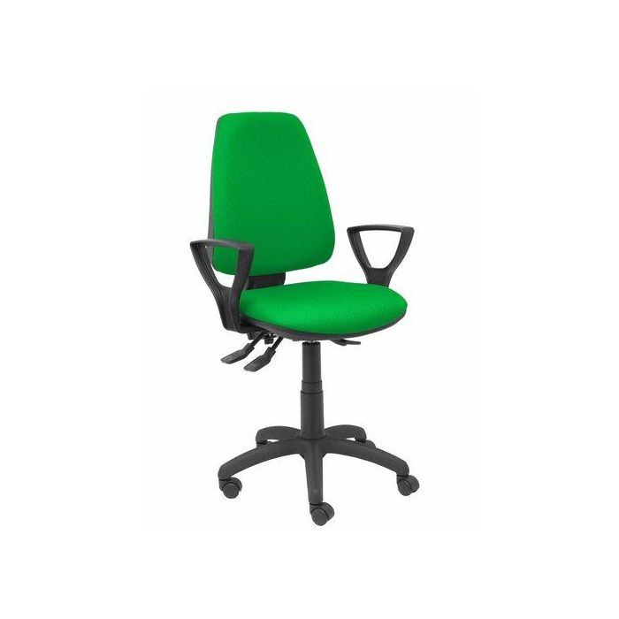 Silla Piqueras Y Crespo Elche S Brazos Fijos Mecanismo Asincro De Doble Maneta Gran Confortabilidad Regulable En Altura Ruedas Nylon Asiento Y Respaldo Tapizado Bali Verde