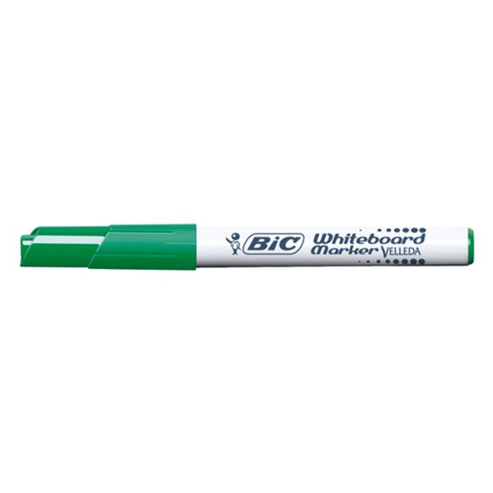 Rotulador Bic Velleda Para Pizarra Verde Punta Redonda 1,4 mm 12 unidades 1