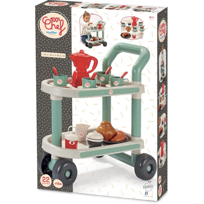 Ecoiffier Carrito de Desayuno ECO3280250016113 con 22 Accesorios - A Partir de 18 Meses 3