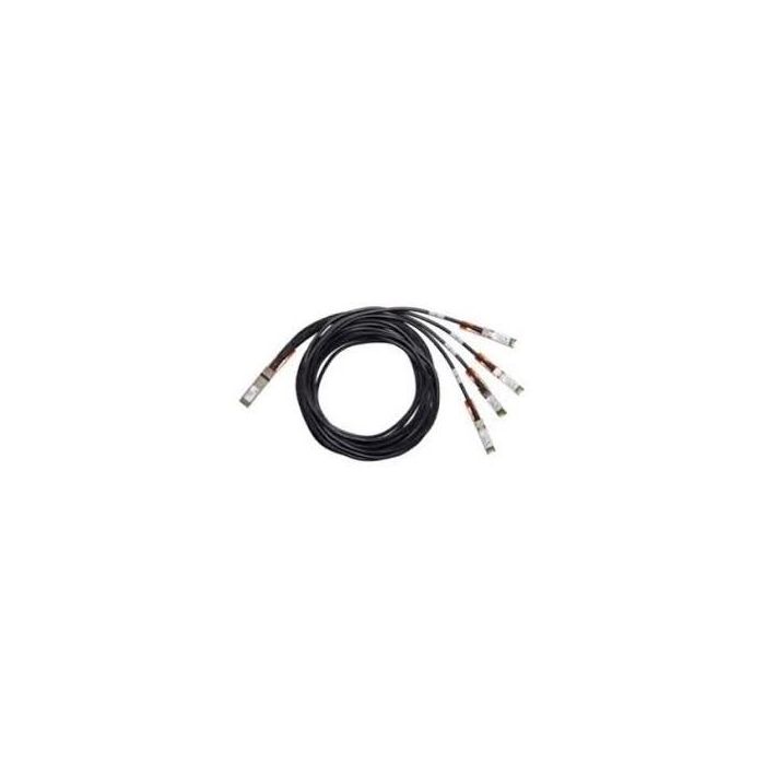 Cisco QSFP-4SFP25G-CU3M= Cable Transceptor 100GBASE QSFP a 4xSFP25G, 3 Metros, Protocolo InfiniBand, Negro