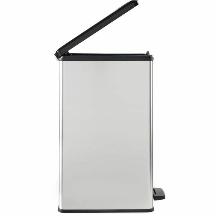 Papelera Slim - SLIM BIN - CURVER - 40L - Ahorro de espacio - 40 x 25 x 61 cm - Gris metalizado 3