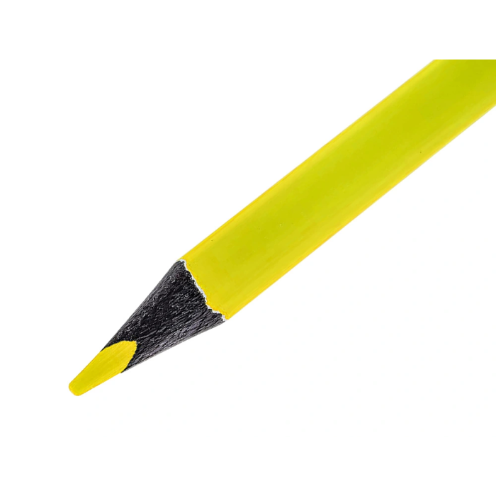 Liderpapel Lápices Fluorescente Jumbo Neón Amarillo Triangular Mina Resistente 2
