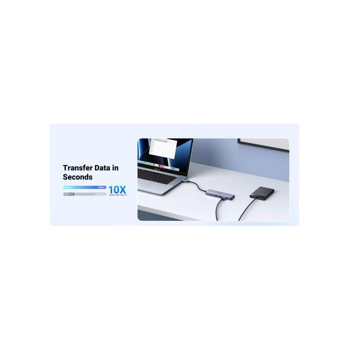 Ugreen 20956A Hub de Interfaz Usb Tipo C 5000 Mbit/S Plata 9