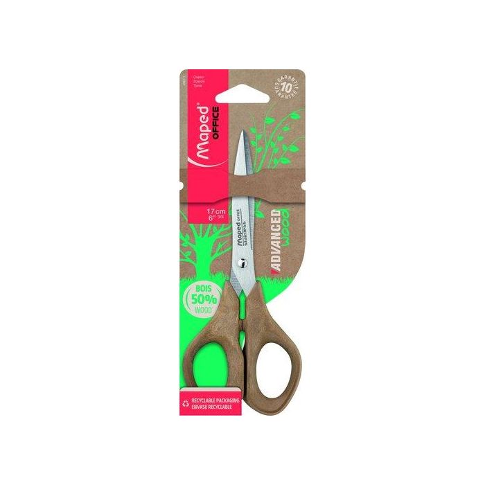 Tijeras Maped Advanced Wood 17 Cm. Simetrica 24 unidades