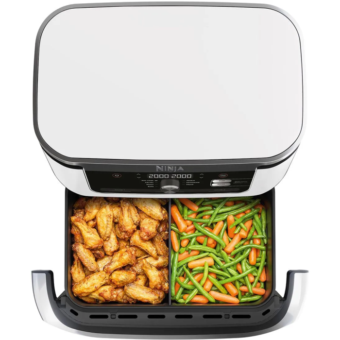 Ninja AF500EUWH Freidora de Aire Caliente FlexDrawer Doble 10,4 L Blanca 4