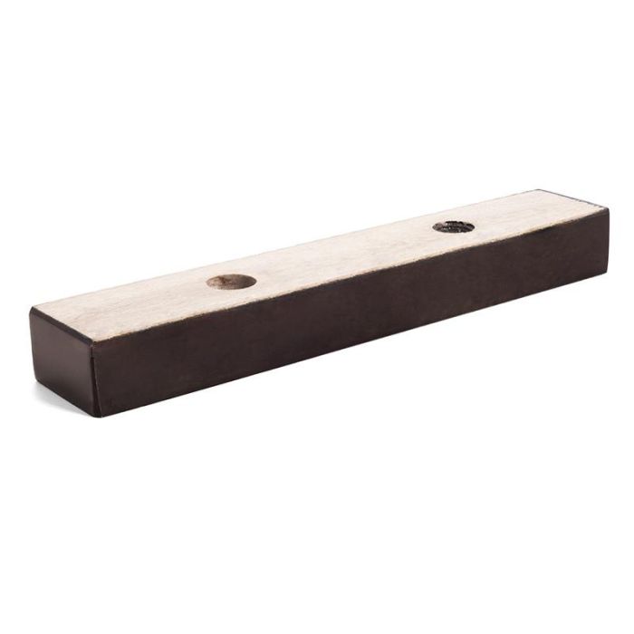 Q&Q Pata de Madera de Haya Tipo Tozo para Muebles, Acabado Wengue, Dimensiones 22X2.5X4 0 Q&Q Pata de Madera de Haya Tipo Tozo para Muebles, Acabado Wengue, Dimensiones 22X2.5X4 0