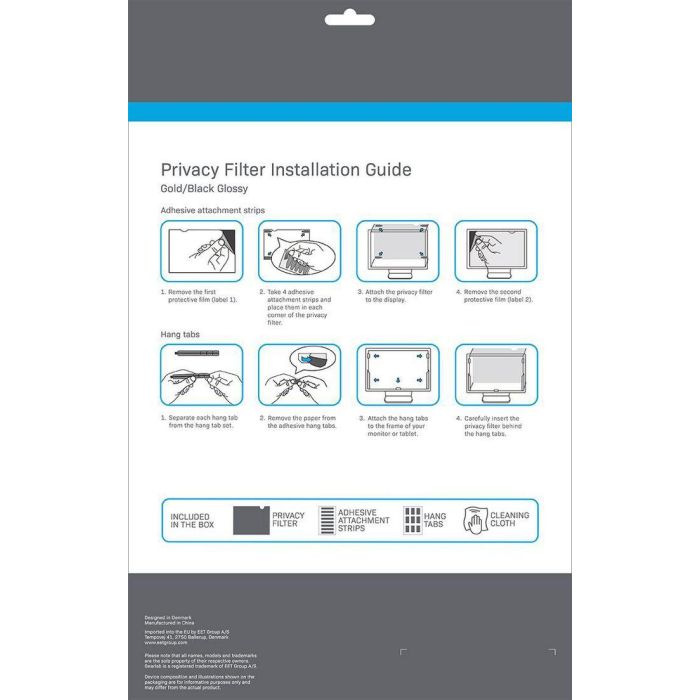 eSTUFF Gold Privacy Filter 14" 16:9 2 eSTUFF Gold Privacy Filter 14" 16:9 2