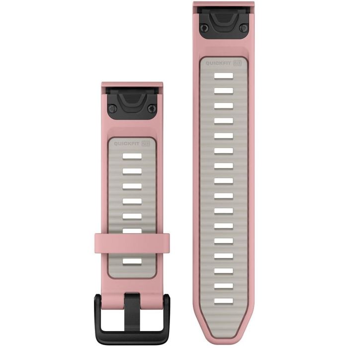 Garmin Ersatzarmband QuickFit 20mm Silikon Dust Rose/Nebelgrau 1 Garmin Ersatzarmband QuickFit 20mm Silikon Dust Rose/Nebelgrau 1