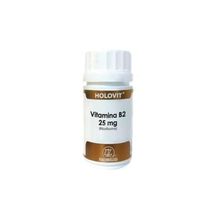 Holovit Vitamina B2 (Riboflavina) 25mg 50 Cápsulas – Metabolismo Energético y Reducción Fatiga