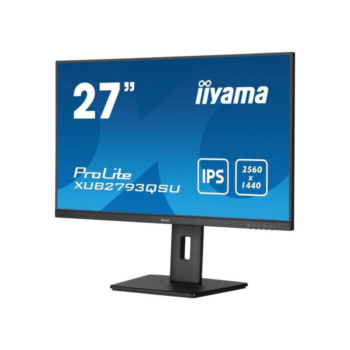 Iiyama Pantalla XUB2793QSU-B7 27" IPS WQHD 100Hz con Soporte Ajustable en Altura 4