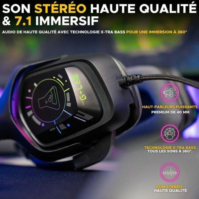 The G-Lab THE1732321599230 Auriculares Gaming KORP COBALT 7.1 con Cable, Sonido Envolvente 7.1, USB, RGB 5 The G-Lab THE1732321599230 Auriculares Gaming KORP COBALT 7.1 con Cable, Sonido Envolvente 7.1, USB, RGB 5