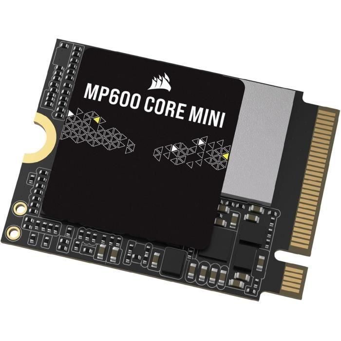 SSD interno - CORSAIR - MP600 Core Mini 1TB M.2 NVMe PCIe x4 Gen4 2 SSD - M.2 2230 - Hasta 5.000 MB/s - Negro SSD interno - CORSAIR - MP600 Core Mini 1TB M.2 NVMe PCIe x4 Gen4 2 SSD - M.2 2230 - Hasta 5.000 MB/s - Negro