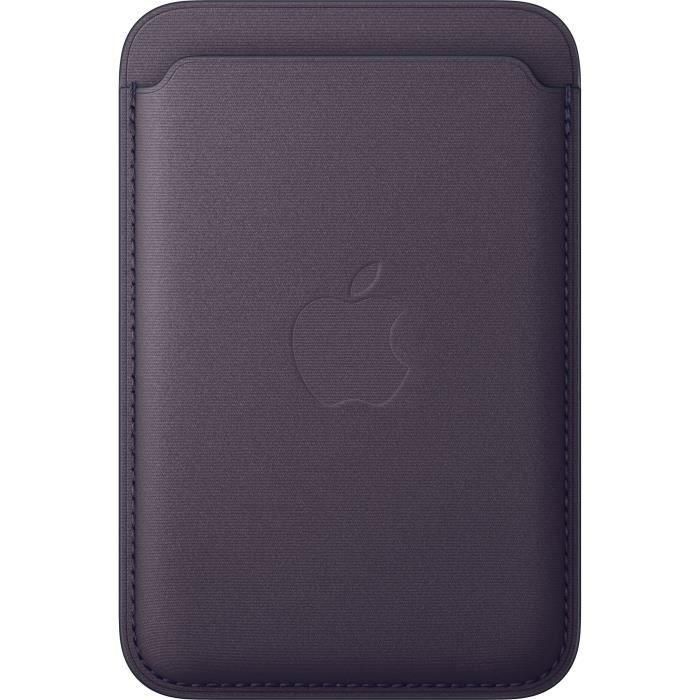 Apple MGH84ZMA Cartera de tejido fino con MagSafe para iPhone, Morado medianoche