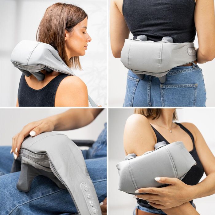 Masajeador de Cuello y Espalda 6D Recargable Silax InnovaGoods 7 Masajeador de Cuello y Espalda 6D Recargable Silax InnovaGoods 7
