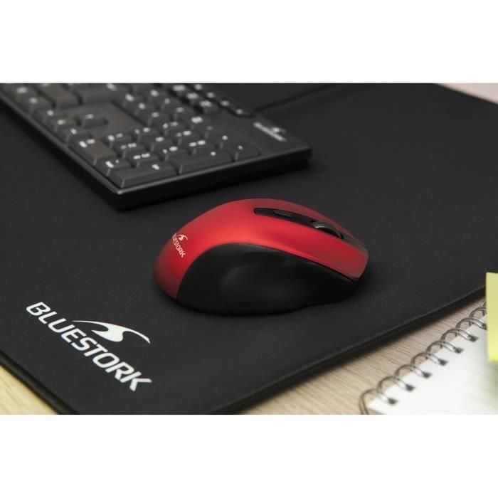 Ratón Inalámbrico - BLUESTORK - OFFICE 75 - Recargable - PC/MAC - Rojo 3