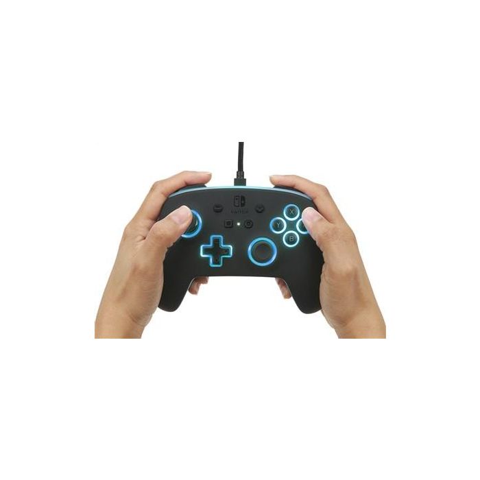 PowerA 1510925-01 Mando con Cable Mejorado Spectra LED para Nintendo Switch, 8 Colores, Efectos LED, Botones Asignables, Compatible con Switch y Switch OLED 12