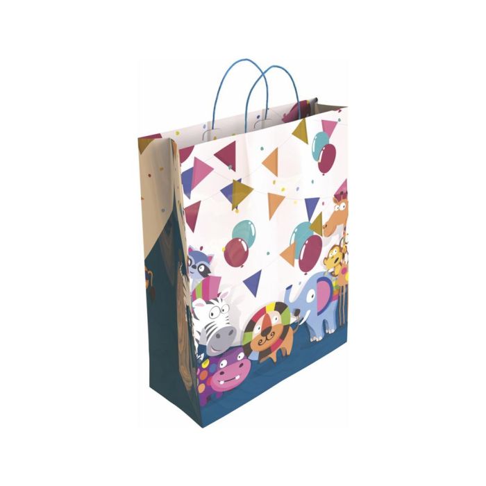 Bolsa Para Regalo Basika Papel Estucado 160 gr Todo Año Con Asa Retorcida Tamaño S 24+10x32 cm 24 unidades 5