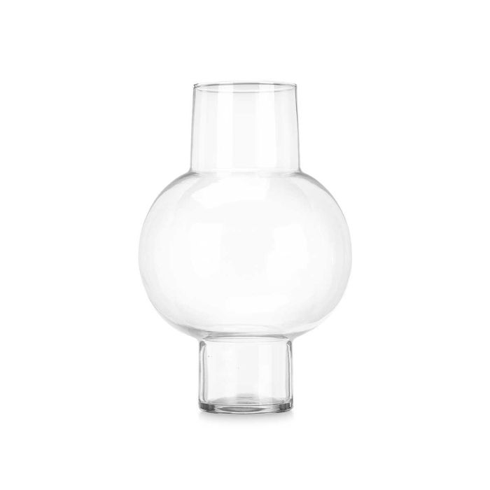 Jarrón Esfera Alto Giftdecor - Vidrio Transparente 25x39x25 cm 2 Jarrón Esfera Alto Giftdecor - Vidrio Transparente 25x39x25 cm 2