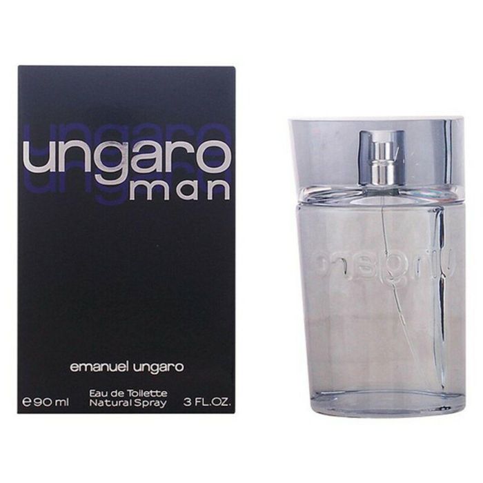 Emanuel Ungaro UNGARO MAN Eau de Toilette Vaporizador 90ml para Hombre - Perfume Aromático Fougère con Notas de Albahaca, Tabaco y Cedro 2