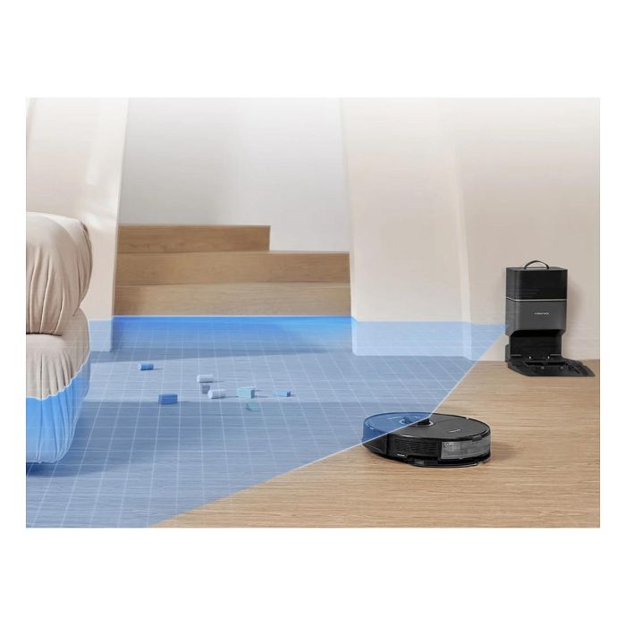 Roborock S8+ Robot Aspirador y Fregador con Estación de Autovaciado, Negro, Potencia 6000 Pa, LDS, Wifi 6