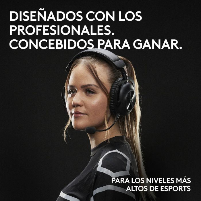 Logitech Auriculares Gaming G Pro X con micrófono cardioide, drivers Graphene 50 mm y tecnología LIGHTSPEED 4 Logitech Auriculares Gaming G Pro X con micrófono cardioide, drivers Graphene 50 mm y tecnología LIGHTSPEED 4
