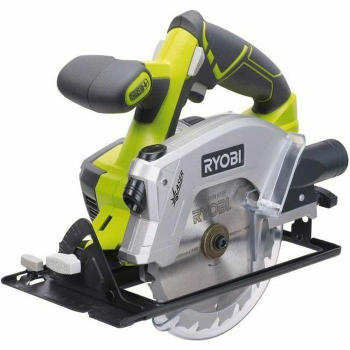 Ryobi Sierra Circular 150 mm 18V 4200 rpm, Guía Láser, Ajuste de Suela sin Herramientas, Incluye Cuchilla de 18 Dientes