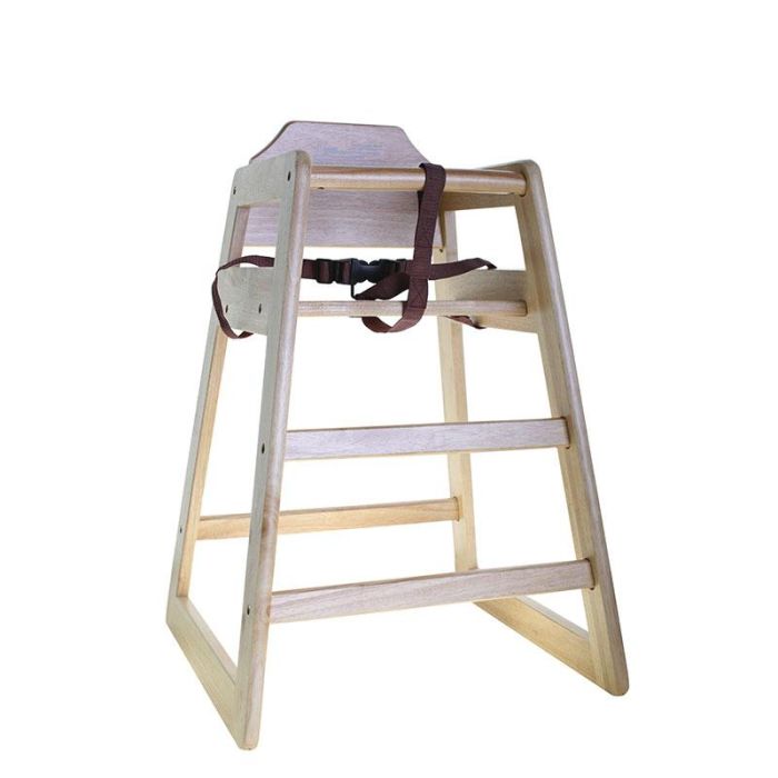 TABLECRAFT - 65EU - Trona de madera - 52 x 52 x 76 cm - Natural