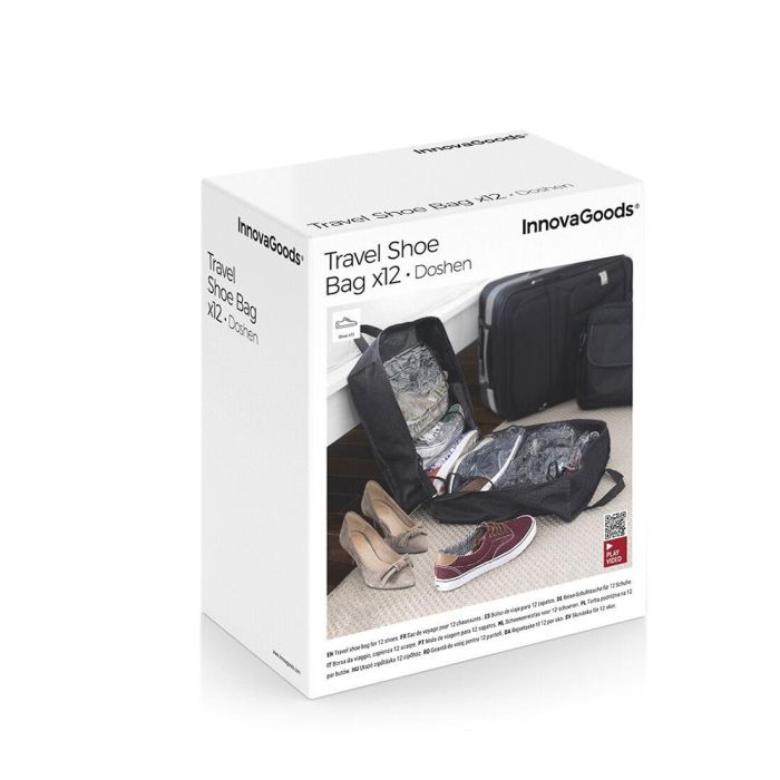 Bolso de Viaje para Calzado Doshen InnovaGoods 12 zapatos 1 Bolso de Viaje para Calzado Doshen InnovaGoods 12 zapatos 1