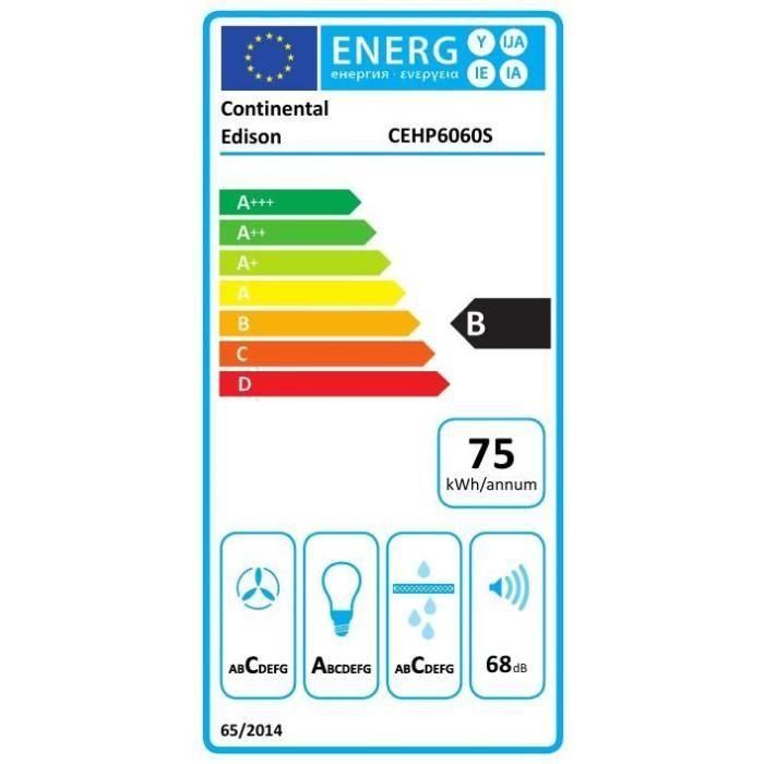 Continental Edison CEHP6060S Campana piramidal 60 cm 2
