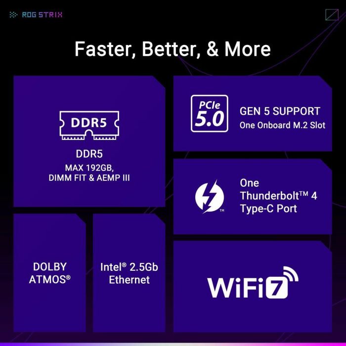 Asus ROG STRIX B860-G GAMING WiFi Placa base Intel B860 LGA 1851 micro ATX 15