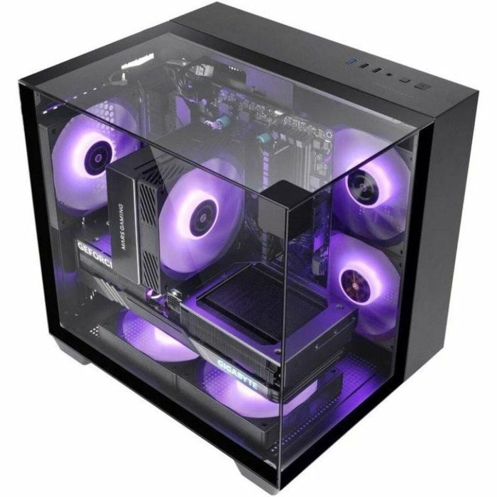 Caja Semitorre ATX Mars Gaming MCVISIONM Negro 4 Caja Semitorre ATX Mars Gaming MCVISIONM Negro 4