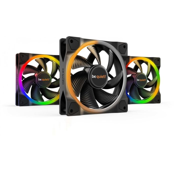 be quiet! LIGHT WINGS 120mm PWM ARGB Triple-Pack Ventilador PC 120mm LED RGB Control PWM Flujo Aire 70.53 m3/h Negro (3uds) 0 be quiet! LIGHT WINGS 120mm PWM ARGB Triple-Pack Ventilador PC 120mm LED RGB Control PWM Flujo Aire 70.53 m3/h Negro (3uds) 0