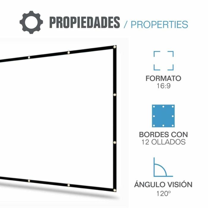 Pantalla de Proyección iggual ECO COST 100 100" 1 Pantalla de Proyección iggual ECO COST 100 100" 1
