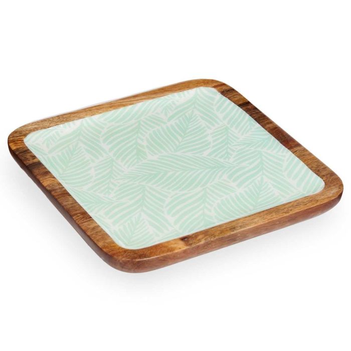 Centro de Mesa Cuadrado 25x25 cm Hojas - Giftdecor (6 Unidades) 1 Centro de Mesa Cuadrado 25x25 cm Hojas - Giftdecor (6 Unidades) 1