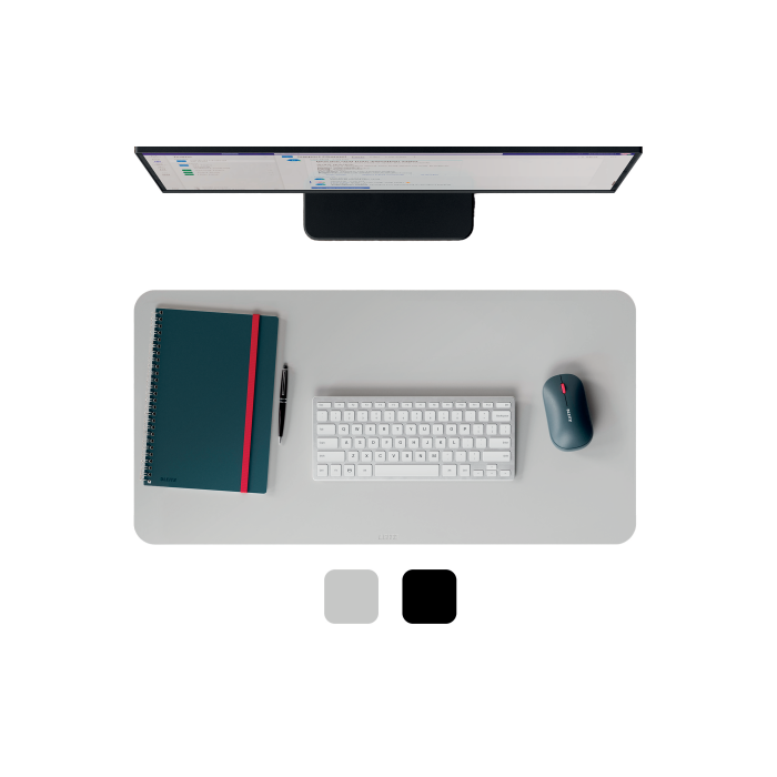 Alfombrilla de Sobremesa Reciclada de Piel 70 X 36 Cm Color Gris Claro Leitz 53850085 0 Alfombrilla de Sobremesa Reciclada de Piel 70 X 36 Cm Color Gris Claro Leitz 53850085 0