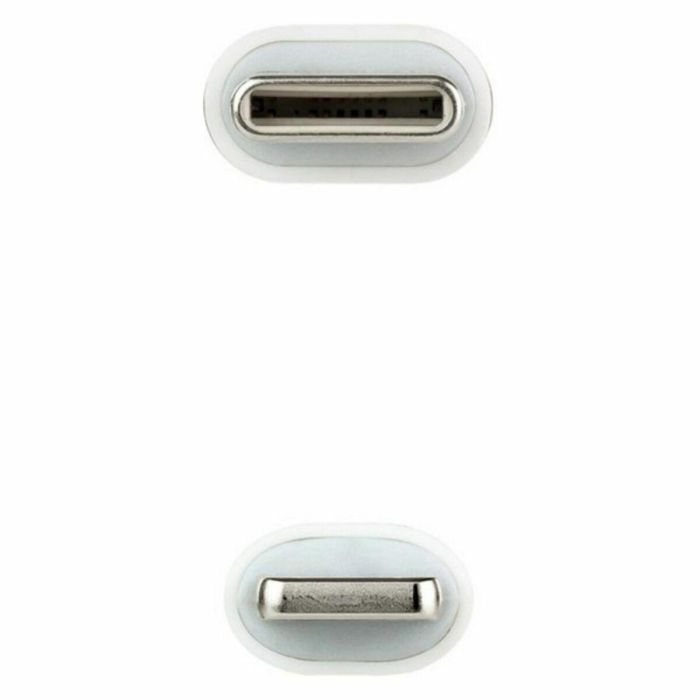 Cable Lightning NANOCABLE 10.10.0601 1 m Blanco 1 Cable Lightning NANOCABLE 10.10.0601 1 m Blanco 1