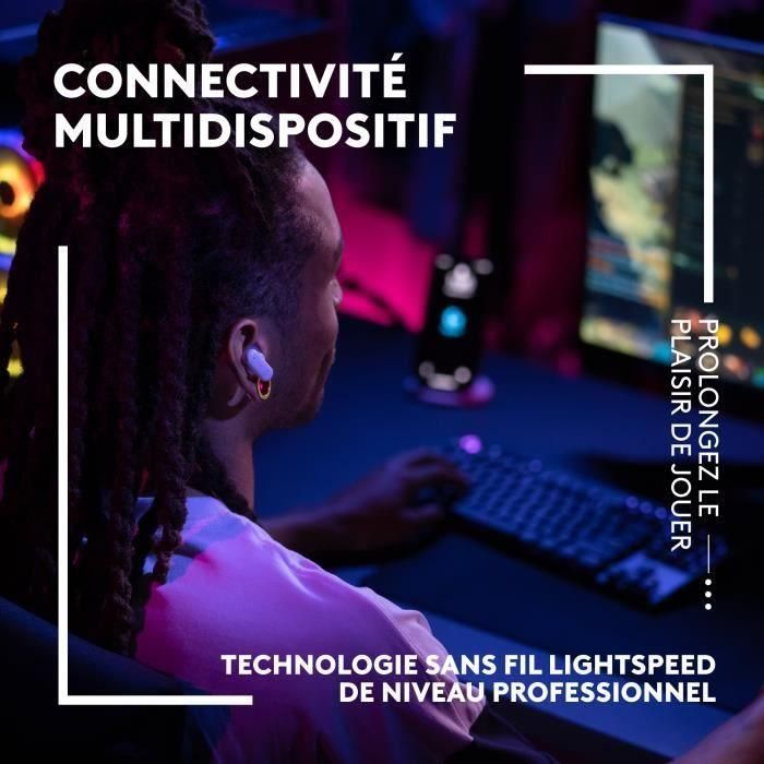 Auriculares inalámbricos para juegos - LOGITECH G - True Wireless FITS - Tecnología de moldeado LIGHTFORM - Bluetooth - Negro 1 Auriculares inalámbricos para juegos - LOGITECH G - True Wireless FITS - Tecnología de moldeado LIGHTFORM - Bluetooth - Negro 1