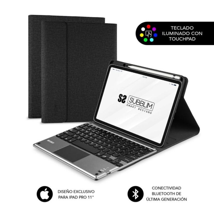 SUBBLIM funda de tablet con teclado bluetooth KEYTAB Pro BL BT Touchpad Ipad Pro 11 2020 SUBBLIM funda de tablet con teclado bluetooth KEYTAB Pro BL BT Touchpad Ipad Pro 11 2020