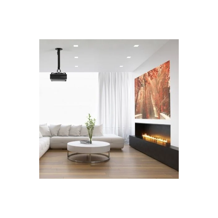 Aisens Soporte Universal de Techo para Proyector Giratorio, Inclinable y Extensible Negro 3
