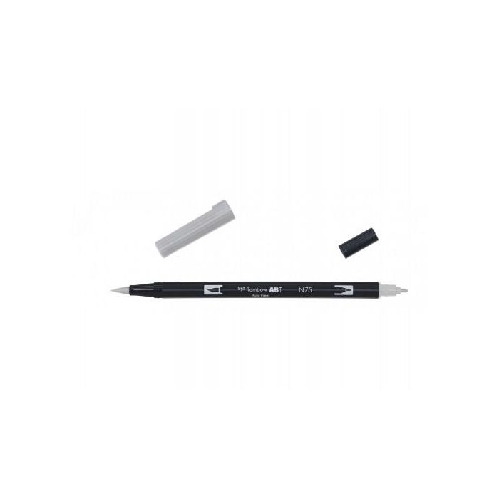Tombow Rotulador Doble Punta Pincel ABT-N75 Cool Gray 3 Color Gris