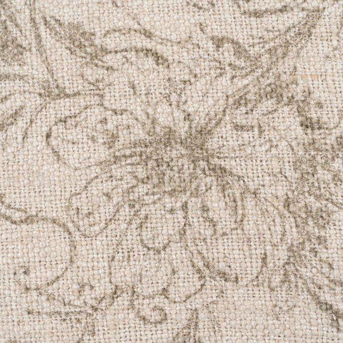 Cojín Flores Beige Oscuro 60 X 40 cm