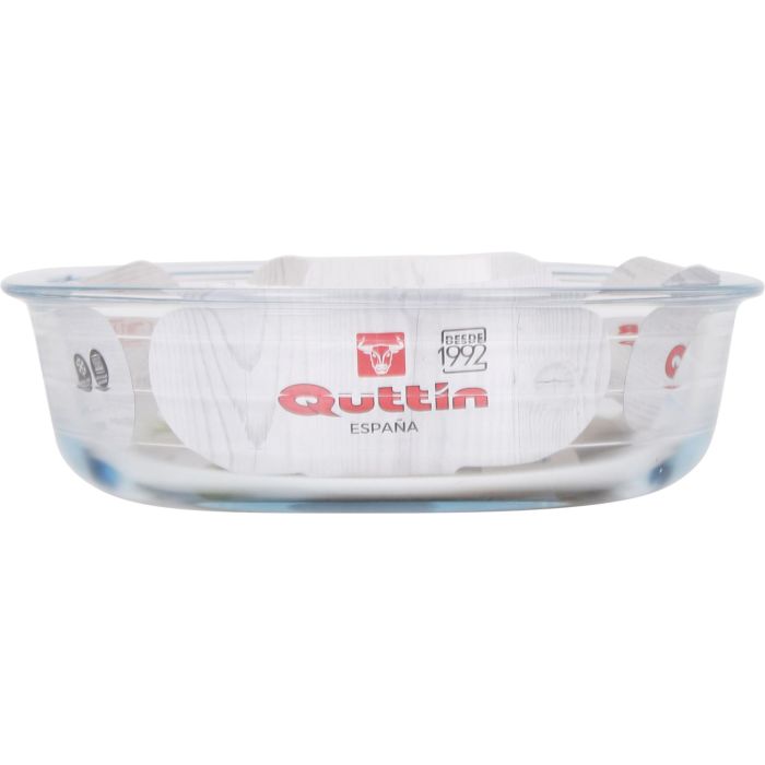 Fuente de vidrio oval Quttin, 23.5 x 19 cm, 1.5 litros (6 Unidades) 2 Fuente de vidrio oval Quttin, 23.5 x 19 cm, 1.5 litros (6 Unidades) 2