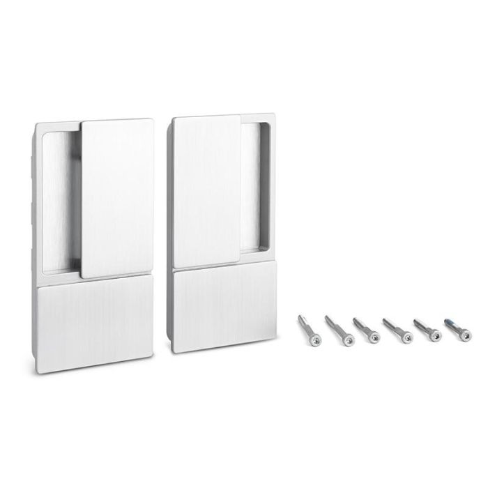 CERRAD/PICAP. MAGNETICOS Manilla Wave Puerta Corredera Ciega Cromo Satinado, para Puertas de hasta 60mm Espesor